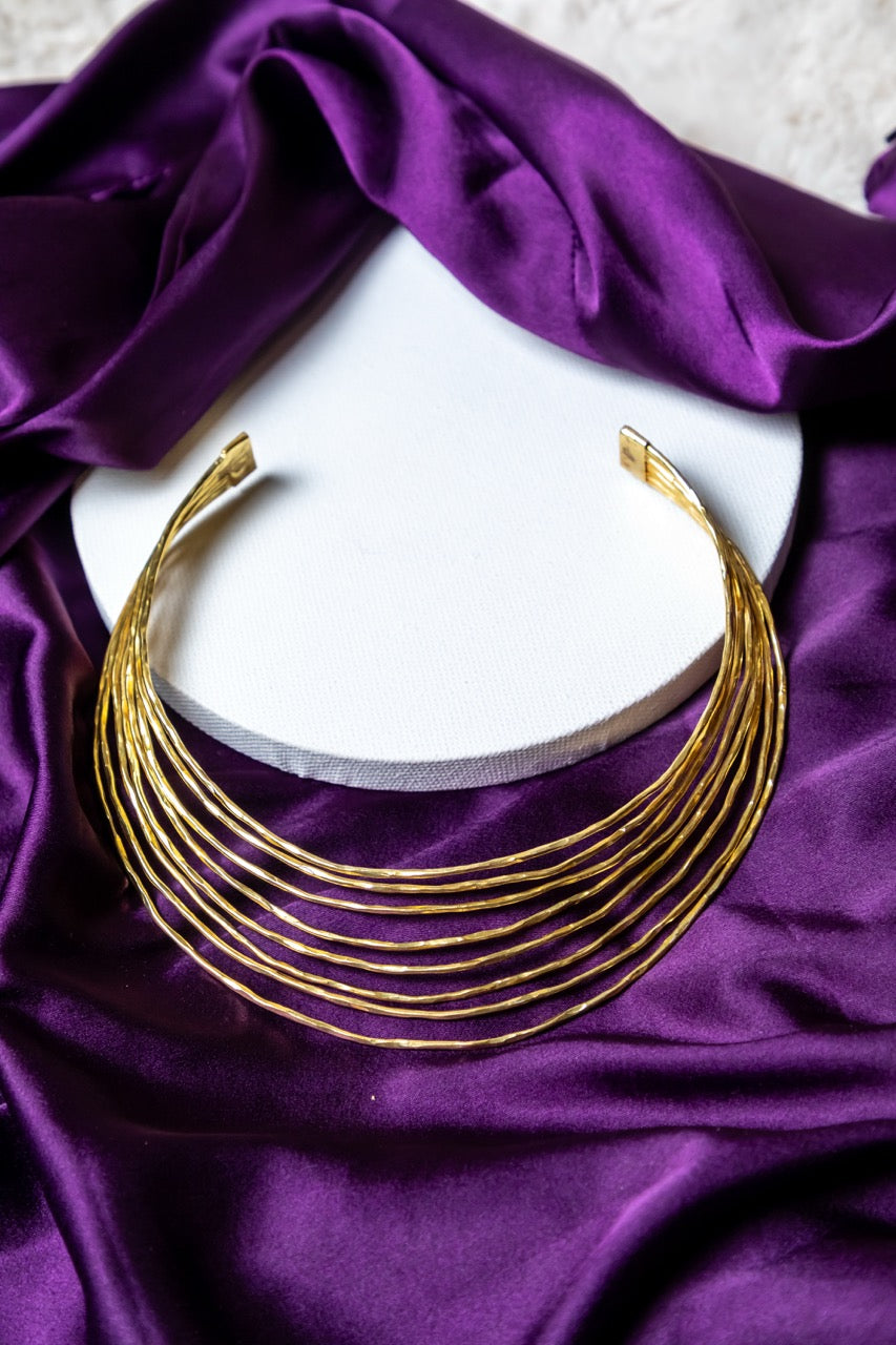 Hammered Layered Neckpiece