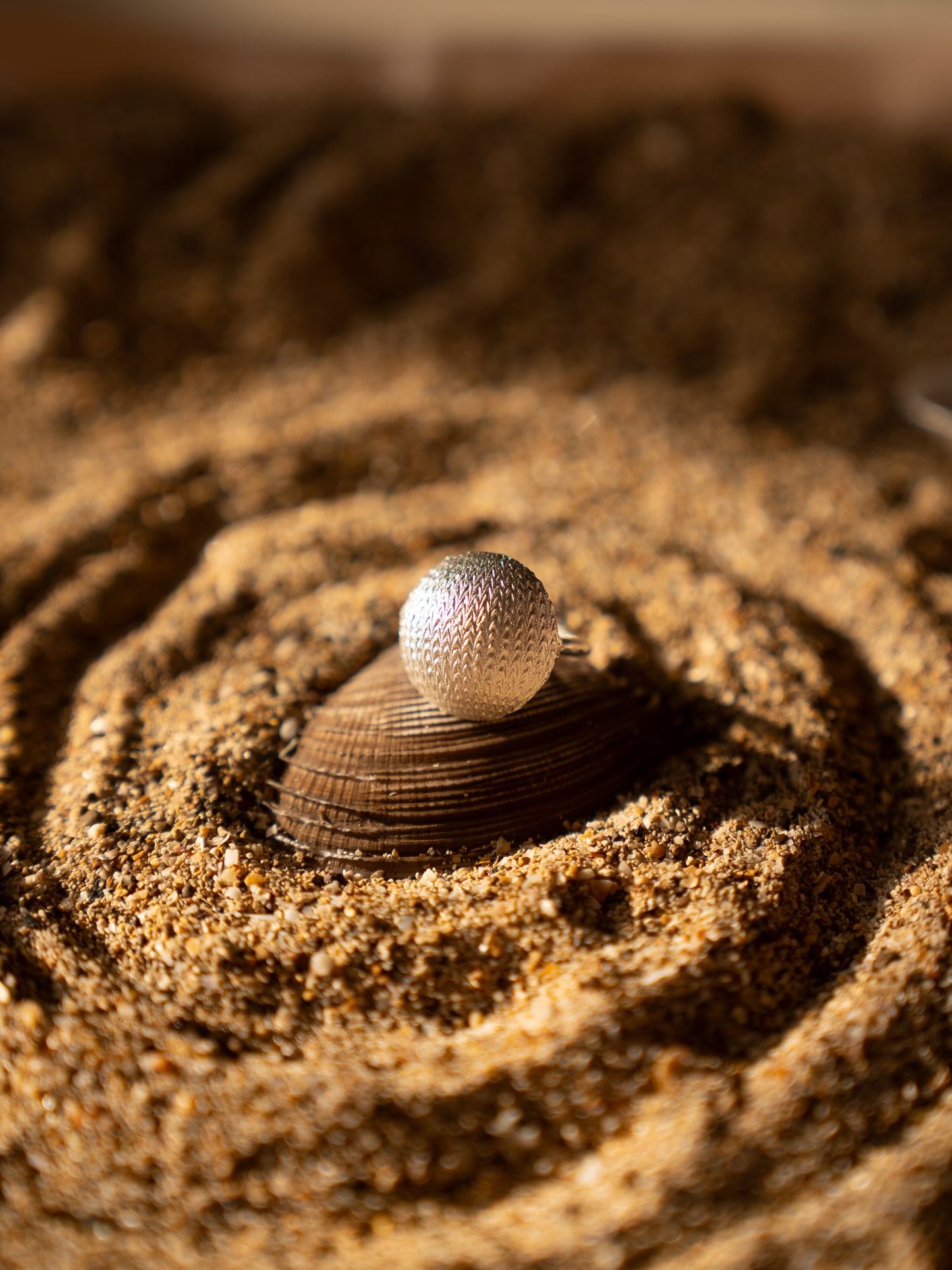 Sandy Sphere Ring