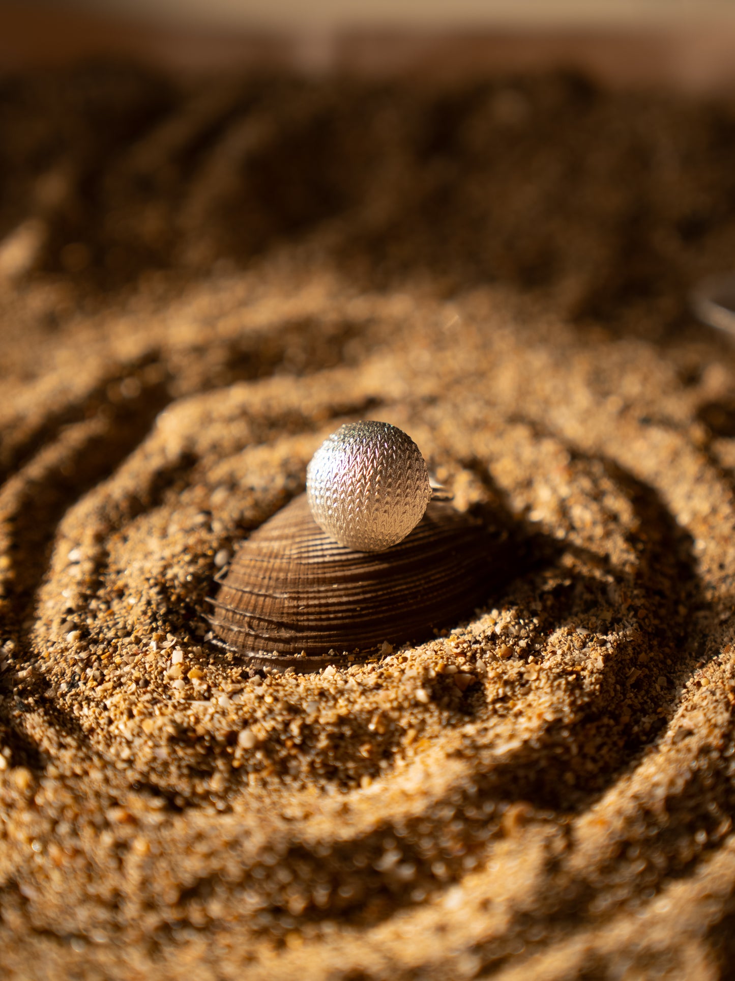 Sandy Sphere Ring