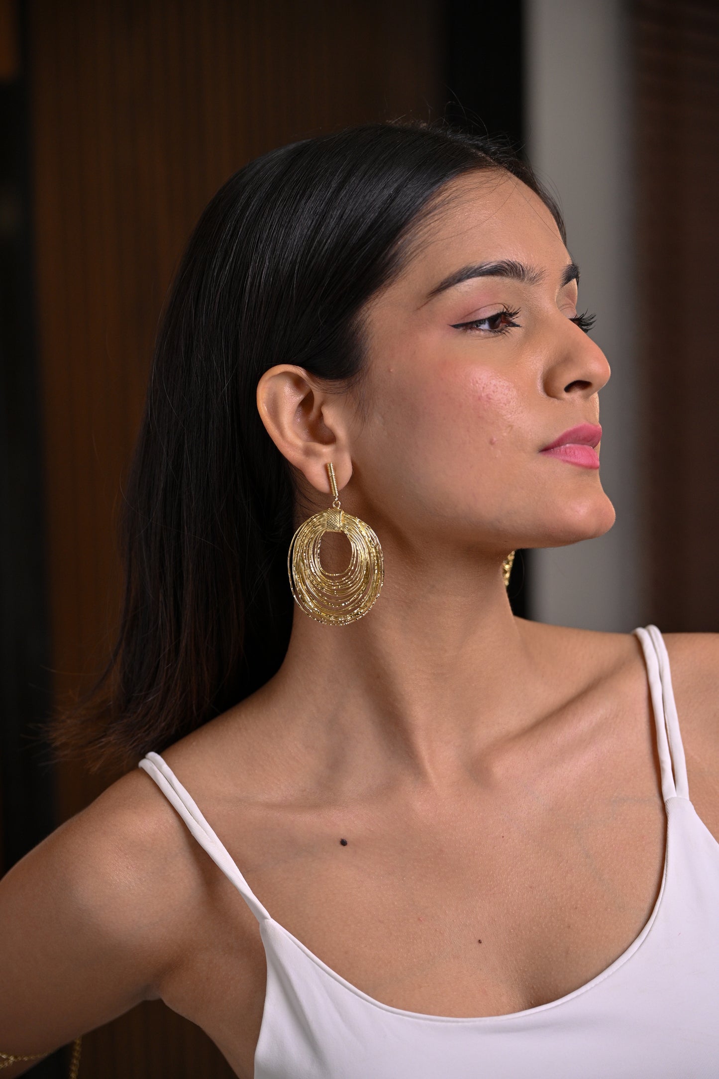 Golden Orbit Layered Hoop Earrings